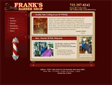 Tablet Screenshot of franksbarbershopnj.com